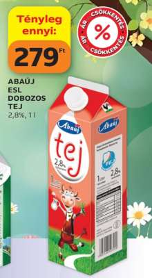 ABAÚJ ESL DOBOZOS TEJ