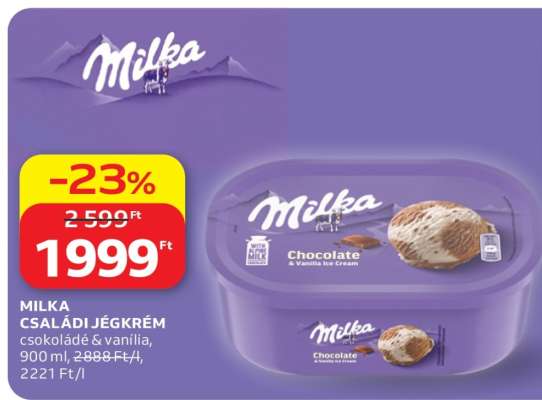 MILKA CSALÁDI JÉGKRÉM