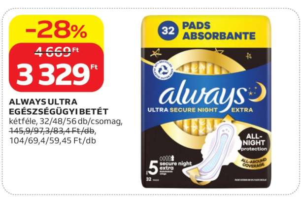 Always Ultra egészségügyi betét