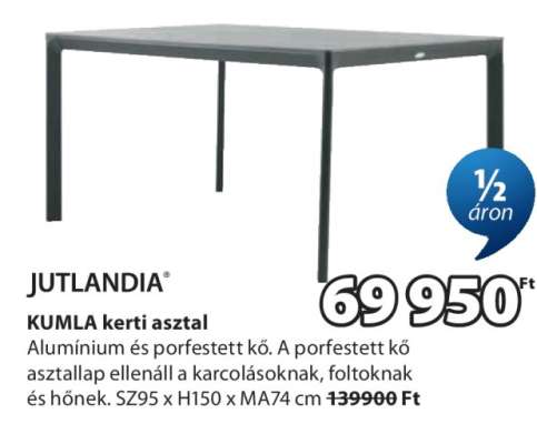 JUTLANDIA KUMIA kerti asztal