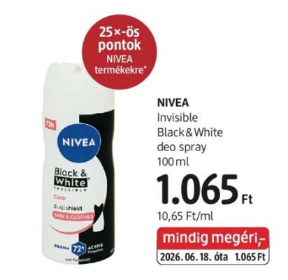 NIVEA Invisible Black&White deo spray