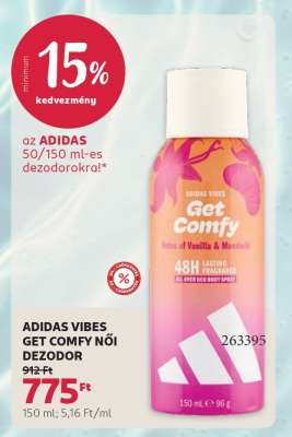 ADIDAS VIBES GET COMFY NŐI DEZODOR