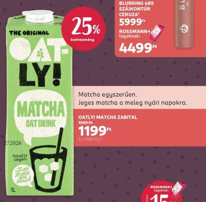 OATLY Matcha zabital