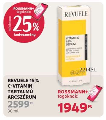 REVUELE 15% C-VITAMIN TARTALMÚ ARCSZÉRUM