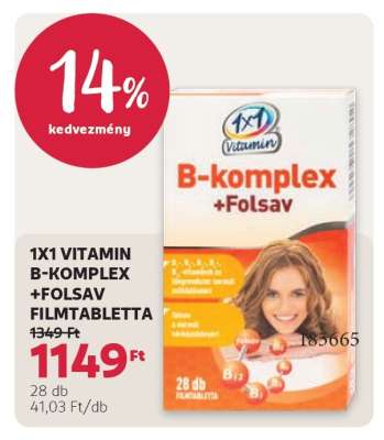 1X1 VITAMIN B-KOMPLEX +FOLSAV FILMTABLETTA