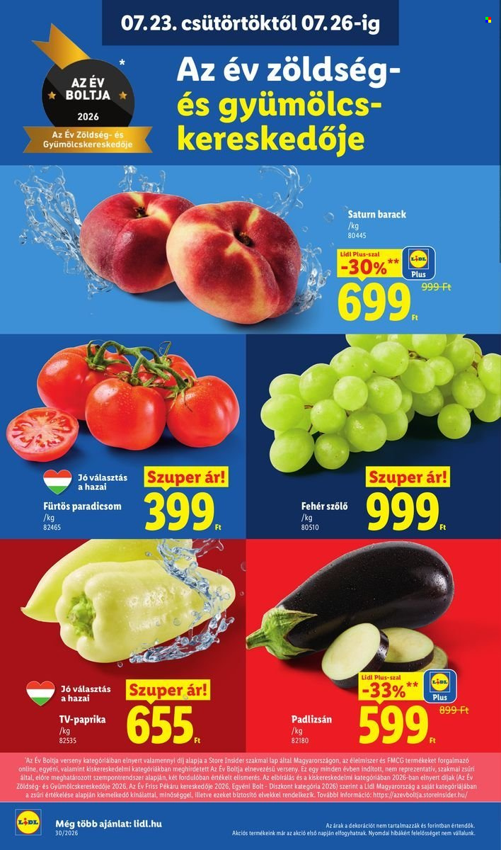 Lidl akciós újság érvényes:  - 2026.07.23 - 2026.07.29. 6. oldal Oldal 6