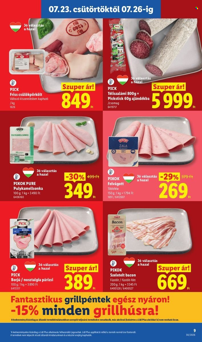 Lidl akciós újság érvényes:  - 2026.07.23 - 2026.07.29. 9. oldal Oldal 9