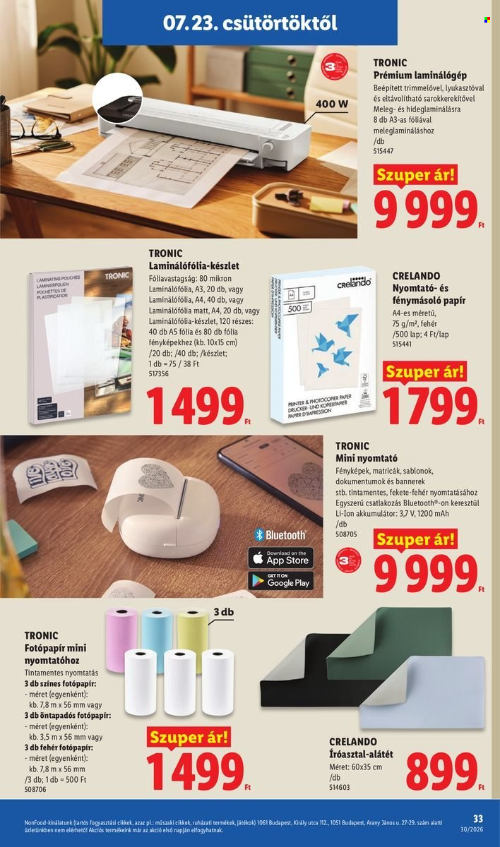 Lidl akciós újság érvényes:  - 2026.07.23 - 2026.07.29. 33. oldal Oldal 33