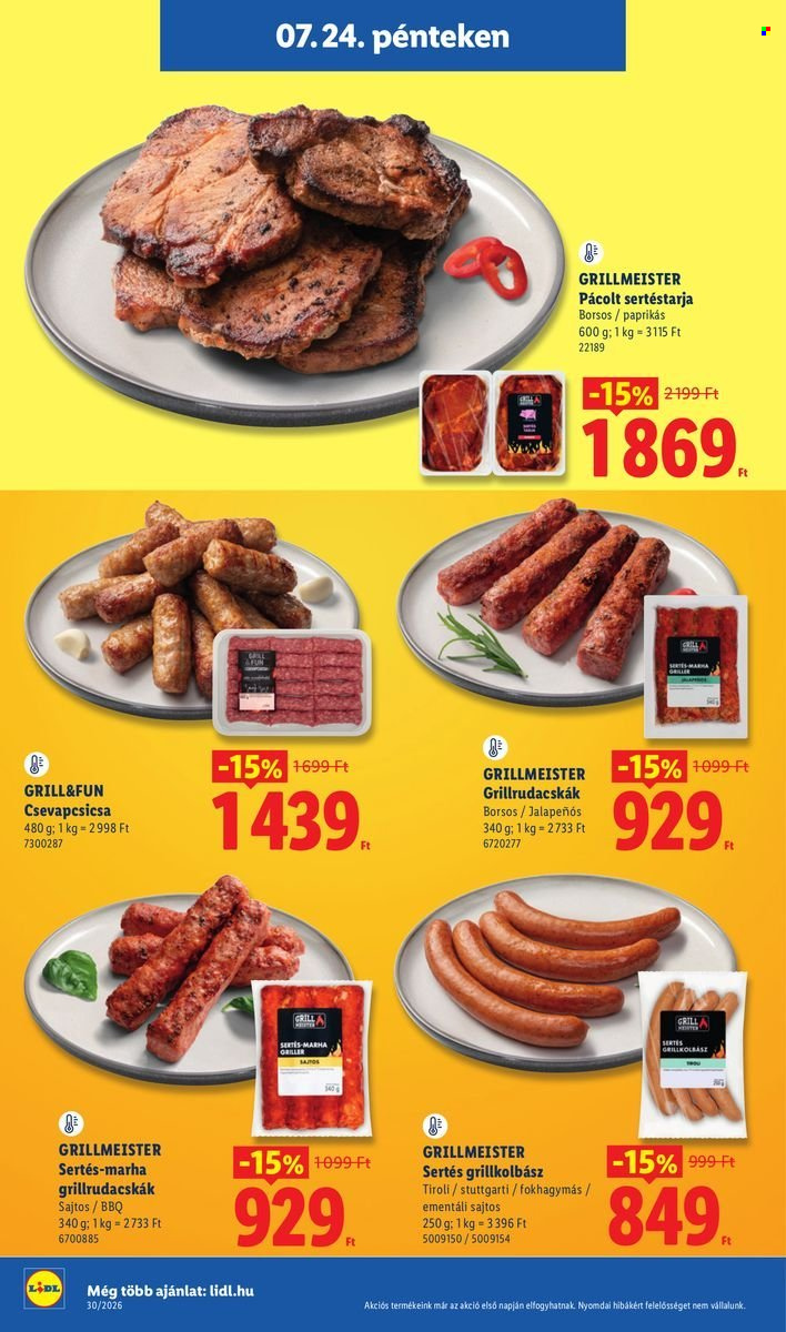 Lidl akciós újság érvényes:  - 2026.07.23 - 2026.07.29. 40. oldal Oldal 40