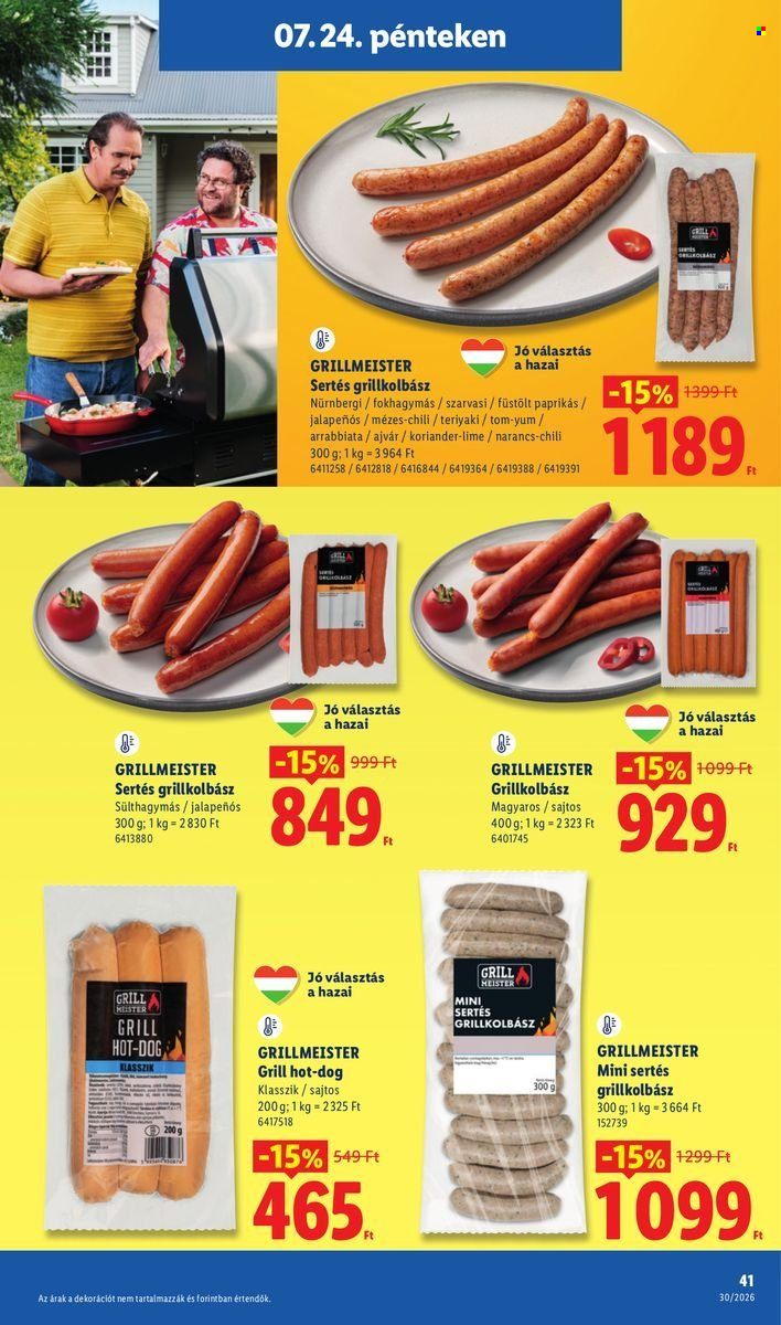 Lidl akciós újság érvényes:  - 2026.07.23 - 2026.07.29. 41. oldal Oldal 41