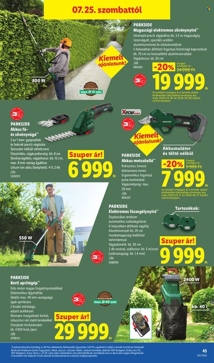 Lidl akciós újság érvényes:  - 2026.07.23 - 2026.07.29. 45. oldal Oldal 45