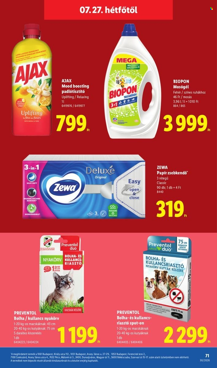 Lidl akciós újság érvényes:  - 2026.07.23 - 2026.07.29. 71. oldal Oldal 71