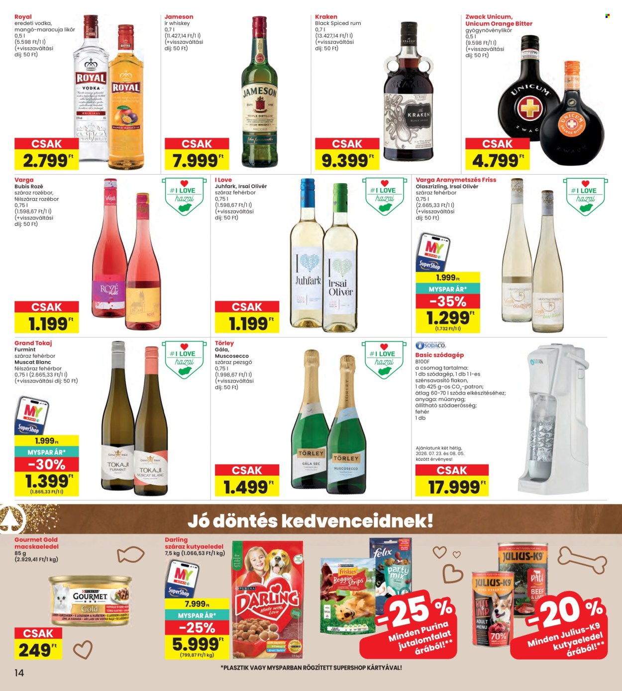 INTERSPAR akciós újság érvényes:  - 2026.07.23 - 2026.07.29. 14. oldal Oldal 14