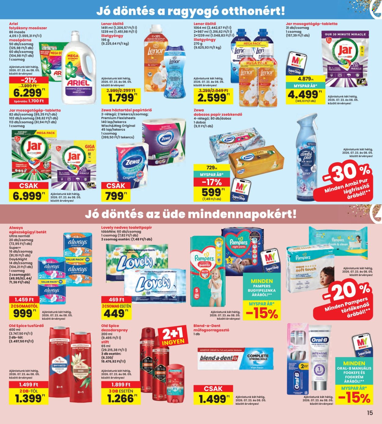 INTERSPAR akciós újság érvényes:  - 2026.07.23 - 2026.07.29. 15. oldal Oldal 15