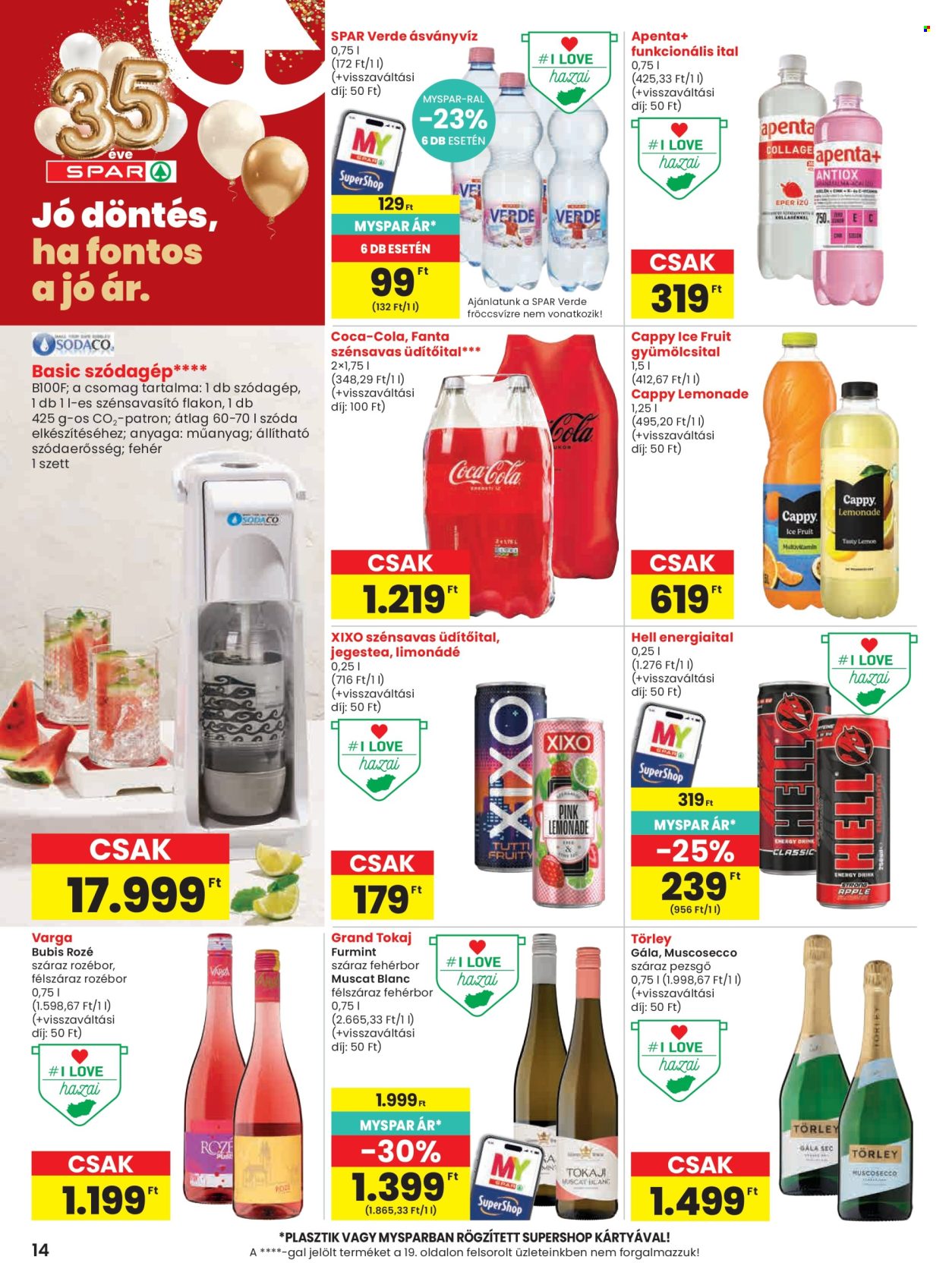 SPAR akciós újság érvényes:  - 2026.07.23 - 2026.07.29. 14. oldal Oldal 14