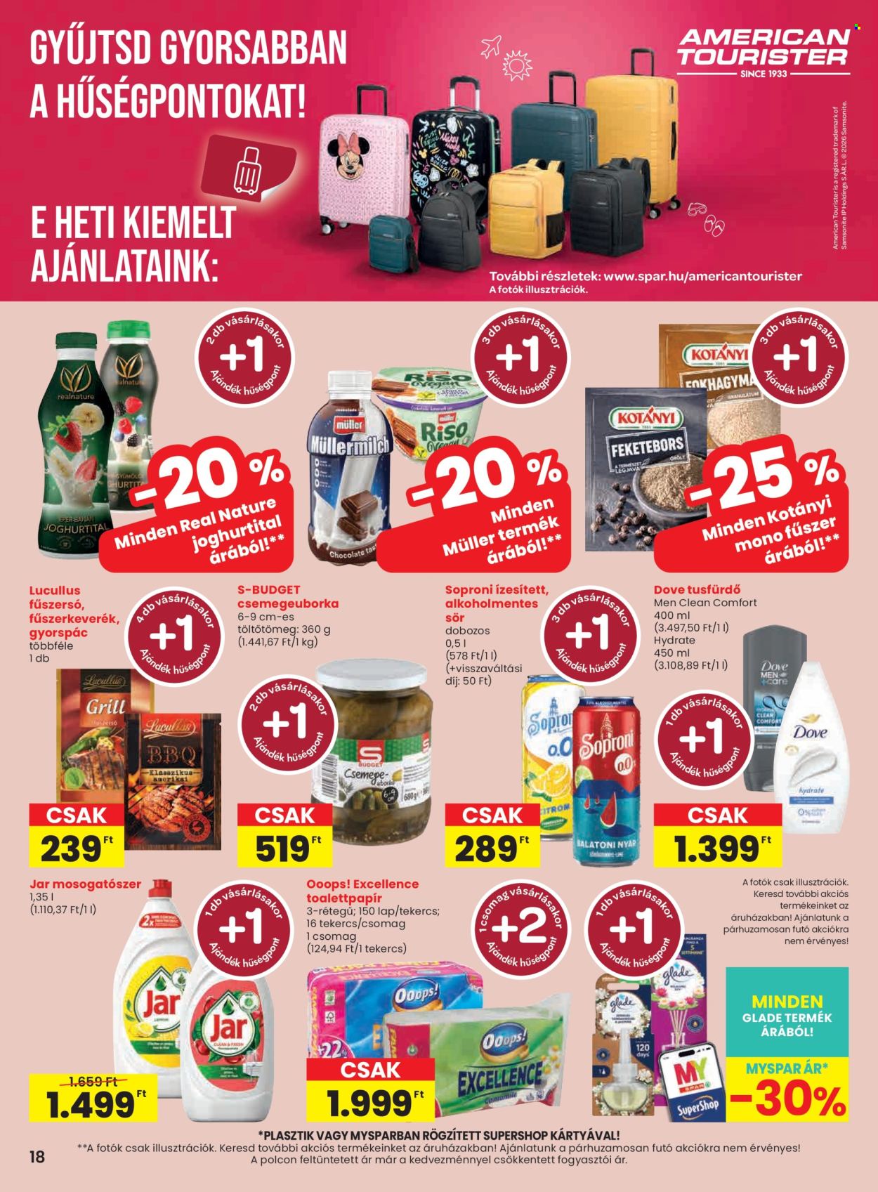 SPAR akciós újság érvényes:  - 2026.07.23 - 2026.07.29. 18. oldal Oldal 18