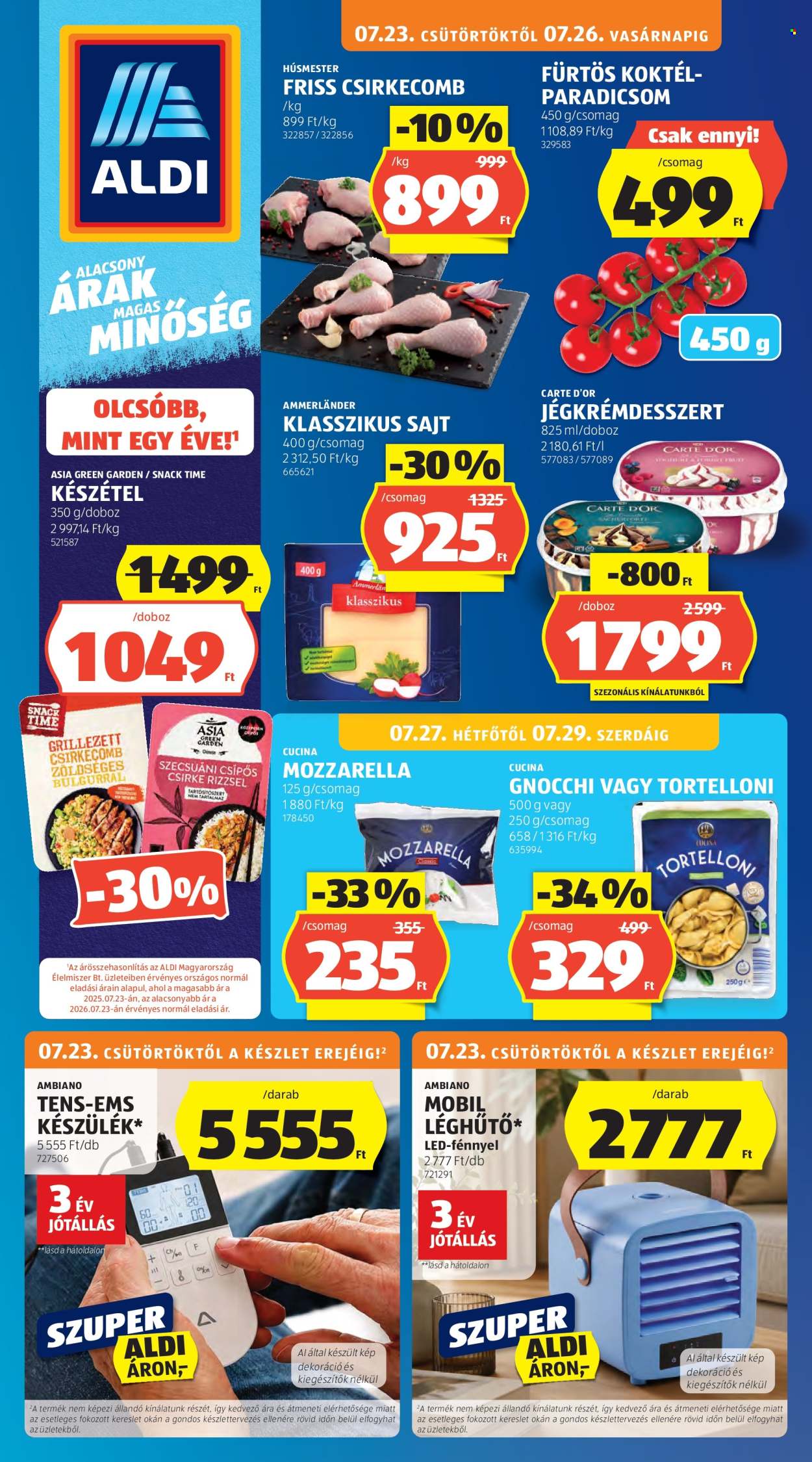 Aldi akciós újság érvényes:  - 2026.07.23 - 2026.07.29. 1. oldal Oldal 1