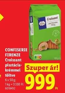 Confiserie Firenze Croissant pisztáciakrémmel töltve