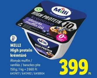 Milli High Protein krémtúró