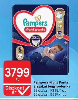 Pampers Night Pants Éjszakai bugyipelenka