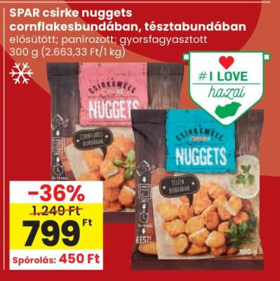 SPAR csirke nuggets