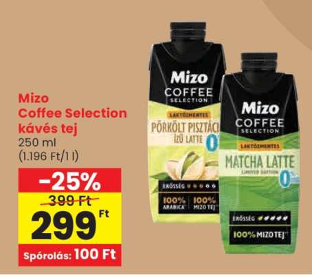 Mizo Coffee Selection kávés tej