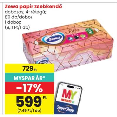 Zewa Papír zsebkendő