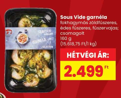 Sous Vide garnéla
