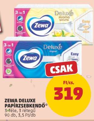 ZEWA DELUXE PAPÍRZSEBKENDŐ