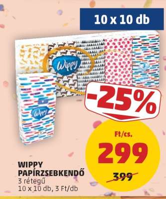 Wippy Papírzsebkendő