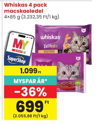 Whiskas 4 pack macskaeledel