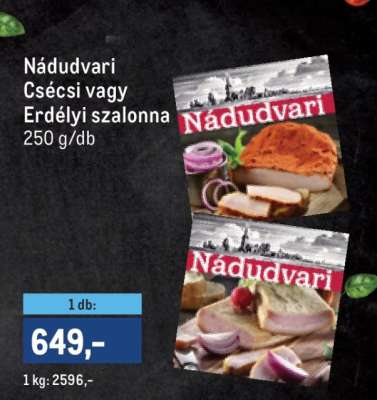 Nádudvari Csécsi vagy Erdélyi Szalonna