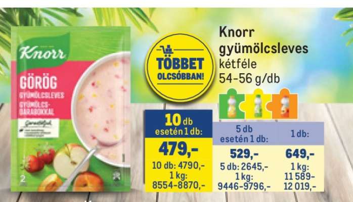 Knorr gyümölcsleves