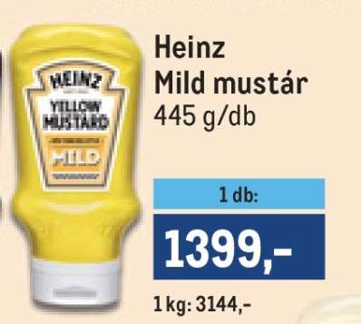 Heinz Mild mustár