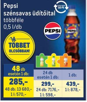 Pepsi szénsavas üdítőital