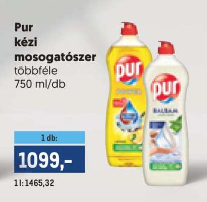 Pur kézi mosogatószer