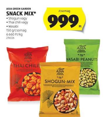 ASIA GREEN GARDEN SNACK MIX