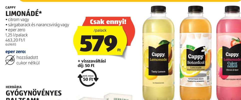 CAPPY Limonádé