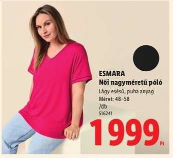 ESMARA Női nagyméretű póló