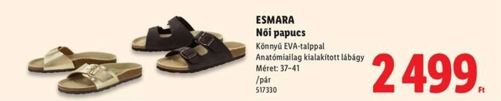 esmara Női papucs