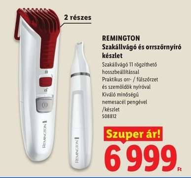 REMINGTON Szakállvágó és orrszőrnyíró-készlet