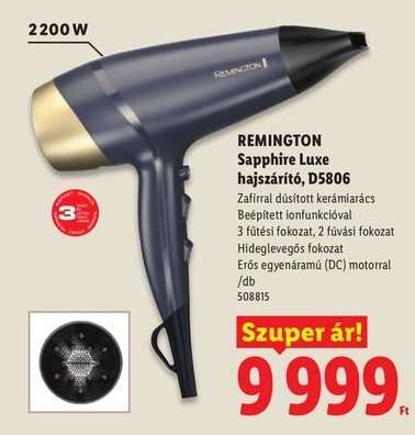 REMINGTON Sapphire Luxe hajszárító, D5806