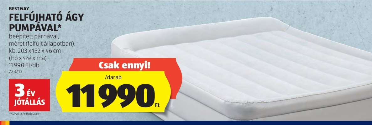 Bestway Felfújható Ágy Pumpával