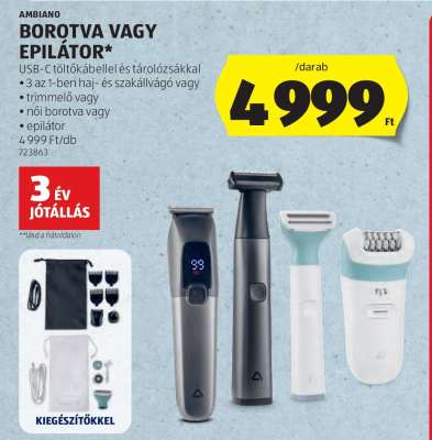 Ambiano Borotva vagy Epilátor