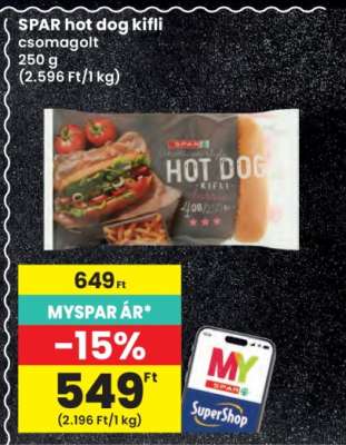 SPAR hot dog kifli