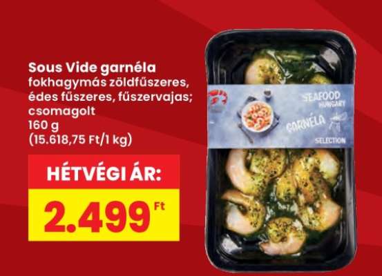 Sous Vide garnéla