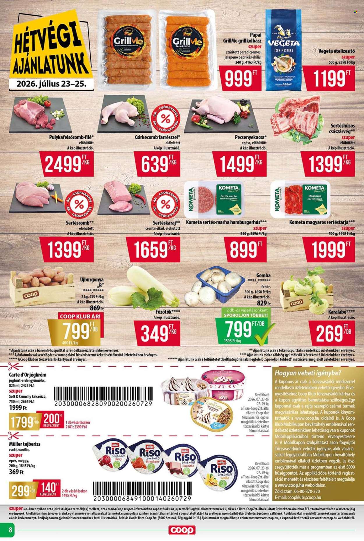 Coop akciós újság érvényes:  - 2026.07.23 - 2026.07.29. 8. oldal Oldal 8