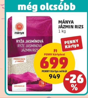 Mánya Jázmin Rizs