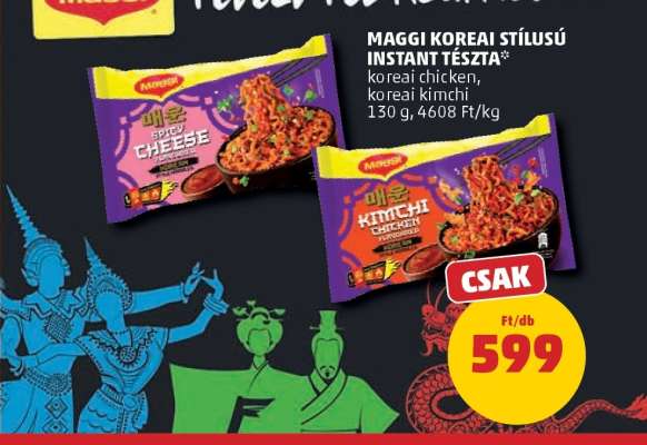 Maggi koreai stílusú instant tészta