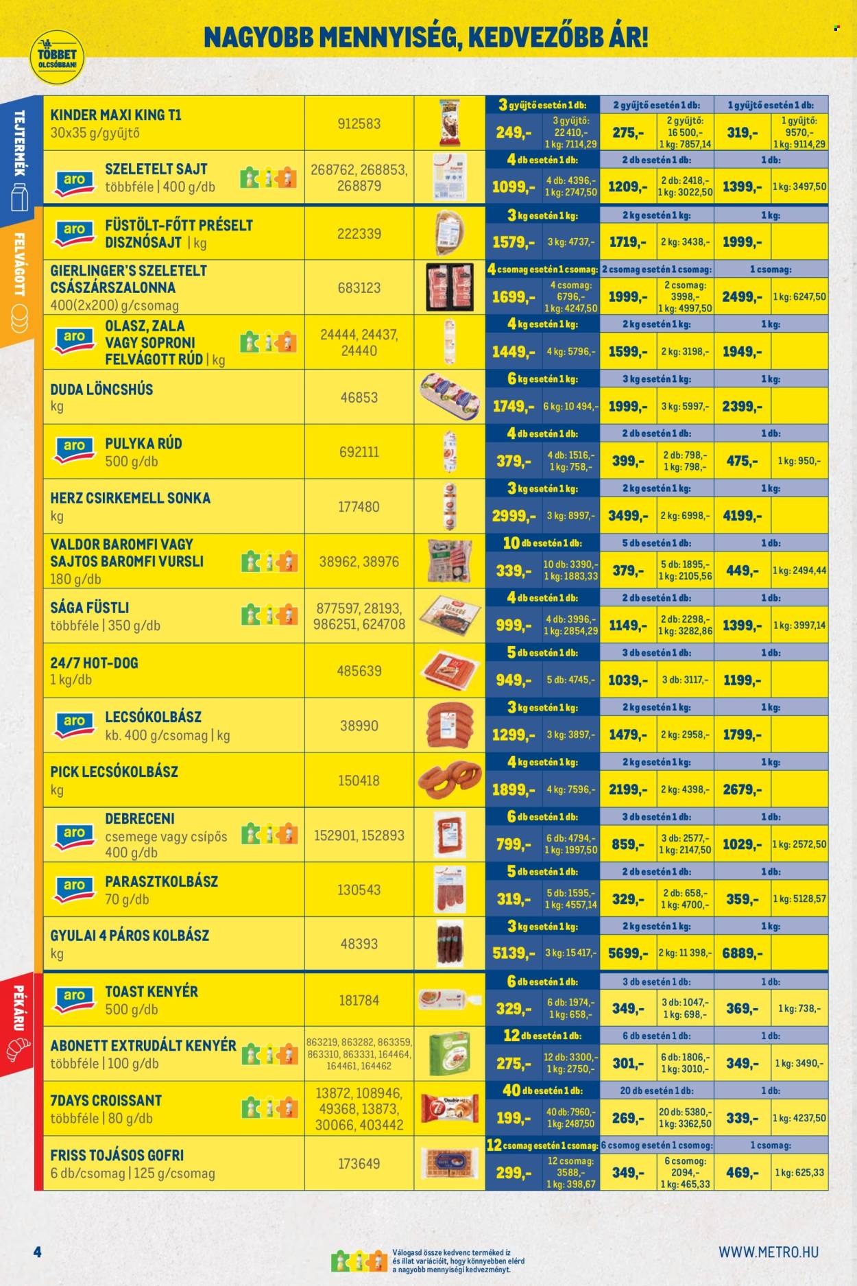 Metro akciós újság érvényes:  - 2026.08.01 - 2026.08.31. 4. oldal Oldal 4